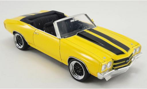 Diecast model cars Chevrolet Chevelle 1/18 ACME Super Sport Convertible Restomod yellow/black 1970 Chevrolet Chevelle 1/18 ACME Super Sport Convertible Restomod yellow/black 1970 diecast model cars