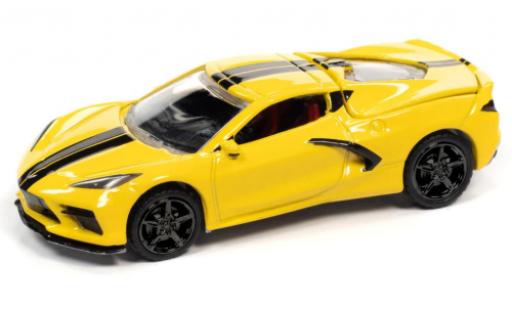Diecast model cars Chevrolet Corvette 1/64 Auto World (C8) Stingray yellow 2020 Chevrolet Corvette 1/64 Auto World (C8) Stingray yellow 2020 diecast model cars