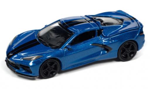 Diecast model cars Chevrolet Corvette 1/64 Auto World (C8) Stingray metallise blue 2020 Chevrolet Corvette 1/64 Auto World (C8) Stingray metallise blue 2020 diecast model cars