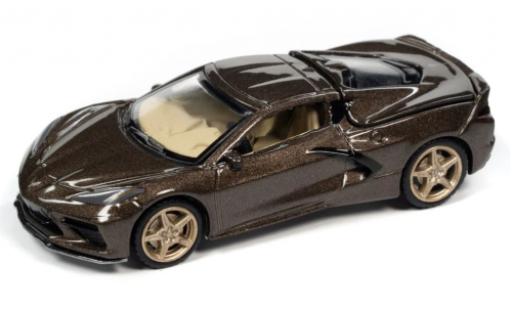 Diecast model cars Chevrolet Corvette 1/64 Auto World (C8) Stingray metallise brun 2020 Chevrolet Corvette 1/64 Auto World (C8) Stingray metallise brun 2020 diecast model cars
