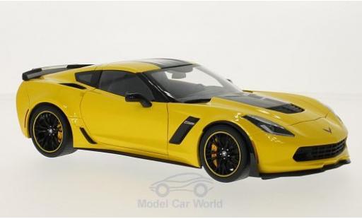 Diecast model cars Chevrolet Corvette C7 1/18 AUTOart Z06 C7-R Edition yellow/black 2014 Chevrolet Corvette C7 1/18 AUTOart Z06 C7-R Edition yellow/black 2014 diecast model cars