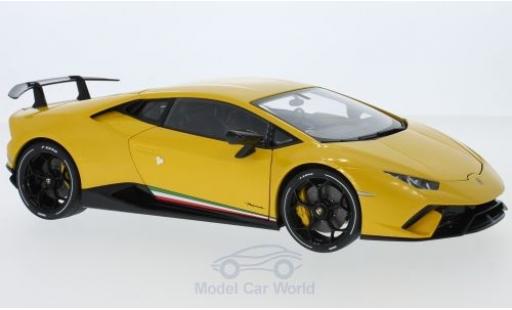 Diecast model cars Lamborghini Huracan 1/18 AUTOart Performante metallic yellow 2017 Lamborghini Huracan 1/18 AUTOart Performante metallic yellow 2017 diecast model cars