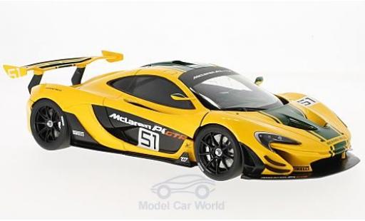 Diecast model cars McLaren P1 1/18 AUTOart GTR yellow/green 2015 Motorshow Genf McLaren P1 1/18 AUTOart GTR yellow/green 2015 Motorshow Genf diecast model cars