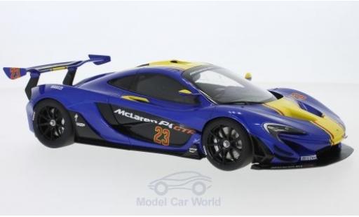 Diecast model cars McLaren P1 1/18 AUTOart GTR metallic blue/yellow 2015 McLaren P1 1/18 AUTOart GTR metallic blue/yellow 2015 diecast model cars