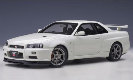 Diecast model cars Nissan Skyline 1/18 AUTOart GT-R (R34) V-Spec II metallic white RHD Nissan Skyline 1/18 AUTOart GT-R (R34) V-Spec II metallic white RHD diecast model cars