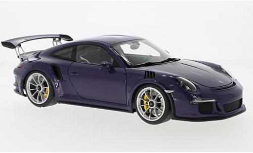 Diecast model cars Porsche 991 GT3 RS 1/18 AUTOart 911 () GT3 RS purple 2016 Porsche 991 GT3 RS 1/18 AUTOart 911 () GT3 RS purple 2016 diecast model cars
