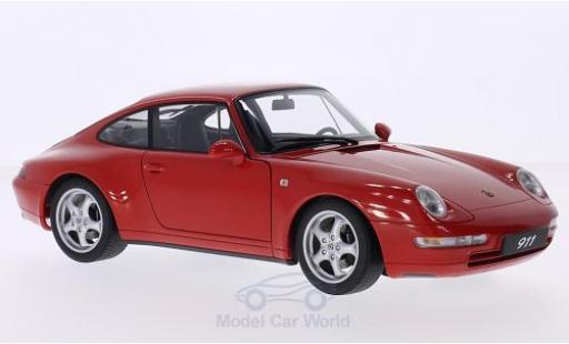 Diecast model cars Porsche 993 1/18 AUTOart 911 () Carrera red 1995 Porsche 993 1/18 AUTOart 911 () Carrera red 1995 diecast model cars