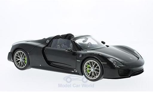 Diecast model cars Porsche 918 2013 1/18 AUTOart Spyder metallic black 2013 Porsche 918 2013 1/18 AUTOart Spyder metallic black 2013 diecast model cars