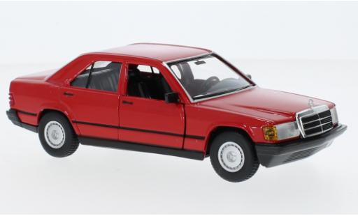 Diecast model cars Mercedes 190 1/24 Burago Bburago E 2.6 (W201) red 1987 Mercedes 190 1/24 Burago Bburago E 2.6 (W201) red 1987 diecast model cars