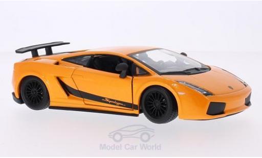 Diecast model cars Lamborghini Gallardo Superleggera 1/24 Burago Superleggera metallic orange 2003 Lamborghini Gallardo Superleggera 1/24 Burago Superleggera metallic orange 2003 diecast model cars