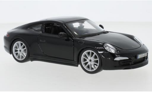 Diecast model cars Porsche 991 S 1/24 Burago 911 Carrera S () black Porsche 991 S 1/24 Burago 911 Carrera S () black diecast model cars