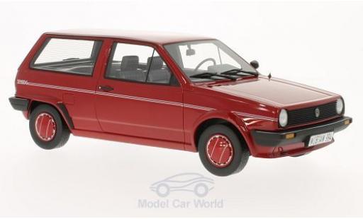 Diecast model cars Volkswagen Polo 1/18 BoS Models II (Typ 86c) Steilheck Fox red 1986 Volkswagen Polo 1/18 BoS Models II (Typ 86c) Steilheck Fox red 1986 diecast model cars