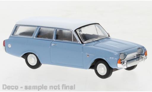 Diecast model cars Ford Taunus 1/87 Brekina P3 Turnier blue clair/white 1964 Ford Taunus 1/87 Brekina P3 Turnier blue clair/white 1964 diecast model cars