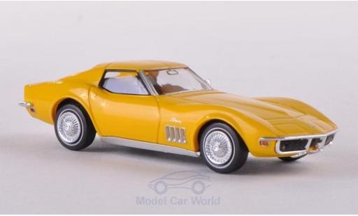 Diecast model cars Chevrolet Corvette 1/87 Brekina (C3) yellow Chevrolet Corvette 1/87 Brekina (C3) yellow diecast model cars