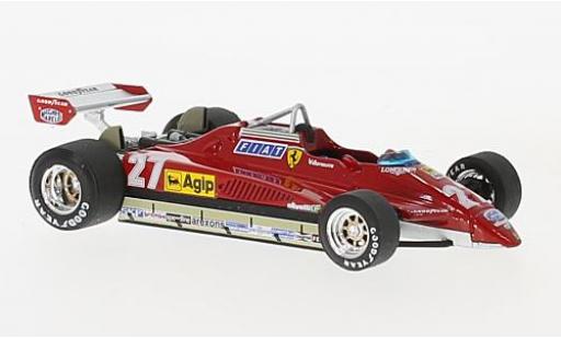 Diecast model cars Ferrari 126 1/43 Brumm C2 Turbo No.27 formule 1 GP San Marino 1982 Ferrari 126 1/43 Brumm C2 Turbo No.27 formule 1 GP San Marino 1982 diecast model cars