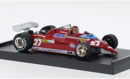 Diecast model cars Ferrari 126 1/43 Brumm CK turbo No.27 Scuderia formule 1 Aeroporto di Treviso-Istrana 1981 Ferrari 126 1/43 Brumm CK turbo No.27 Scuderia formule 1 Aeroporto di Treviso-Istrana 1981 diecast model cars