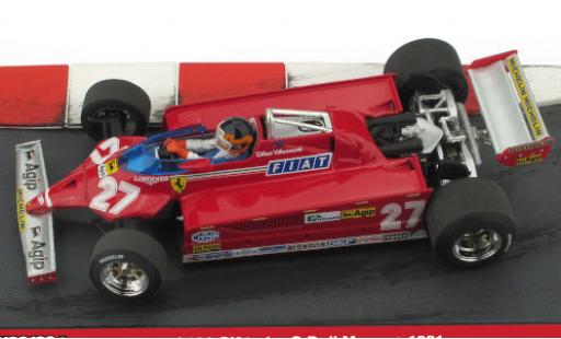 Diecast model cars Ferrari 126 1/43 Brumm CK turbo No.27 Scuderia Formel 1 GP Monaco 1981 Minidiorama in Emballage sp�cial G.Villeneuve Ferrari 126 1/43 Brumm CK turbo No.27 Scuderia Formel 1 GP Monaco 1981 Minidiorama in Emballage sp�cial G.Villeneuve diecast model cars