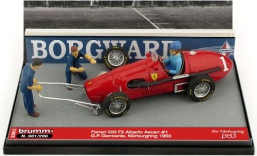 Diecast model cars Ferrari 500 1/43 Brumm F2 No.1 Scuderia GP Deutschland 1953 avec figurines in Emballage sp�cial A.Ascari Ferrari 500 1/43 Brumm F2 No.1 Scuderia GP Deutschland 1953 avec figurines in Emballage sp�cial A.Ascari diecast model cars