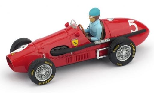 Diecast model cars Ferrari 500 1/43 Brumm F2 No.5 Scuderia GP Großbritannien 1953 avec figurine de conducteur A.Ascari Ferrari 500 1/43 Brumm F2 No.5 Scuderia GP Großbritannien 1953 avec figurine de conducteur A.Ascari diecast model cars