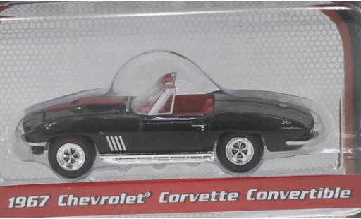 Diecast model cars Chevrolet Corvette 1/64 Greenlight Convertible black/red 1967 Chevrolet Corvette 1/64 Greenlight Convertible black/red 1967 diecast model cars