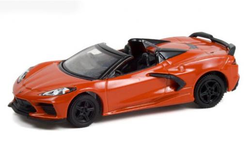 Diecast model cars Chevrolet Corvette 1/64 Greenlight Stingray Convertible metallic orange 2021 Chevrolet Corvette 1/64 Greenlight Stingray Convertible metallic orange 2021 diecast model cars