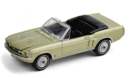 Diecast model cars Ford Mustang 1/64 Greenlight Convertible Sports Sprint metallic green 1967 Ford Mustang 1/64 Greenlight Convertible Sports Sprint metallic green 1967 diecast model cars
