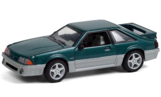 Diecast model cars Ford Mustang 1/64 Greenlight GT metallic green/grey 1991 Home Improvement Ford Mustang 1/64 Greenlight GT metallic green/grey 1991 Home Improvement diecast model cars