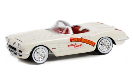 Diecast model cars Chevrolet Corvette 1/64 Greenlight (C1) Convertible Chitwood 1958 Chevrolet Corvette 1/64 Greenlight (C1) Convertible Chitwood 1958 diecast model cars