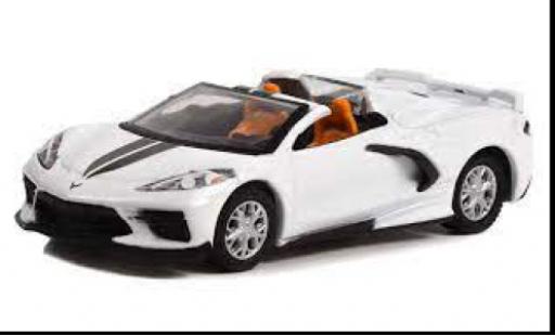 Diecast model cars Chevrolet Corvette 1/64 Greenlight (C8) Convertible white 2020 Chevrolet Corvette 1/64 Greenlight (C8) Convertible white 2020 diecast model cars