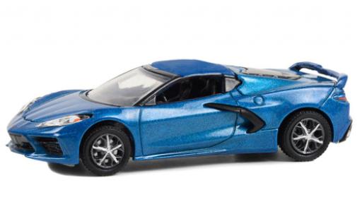 Diecast model cars Chevrolet Corvette 1/64 Greenlight (C8) Stingray 2LT metallise blue 2020 Chevrolet Corvette 1/64 Greenlight (C8) Stingray 2LT metallise blue 2020 diecast model cars