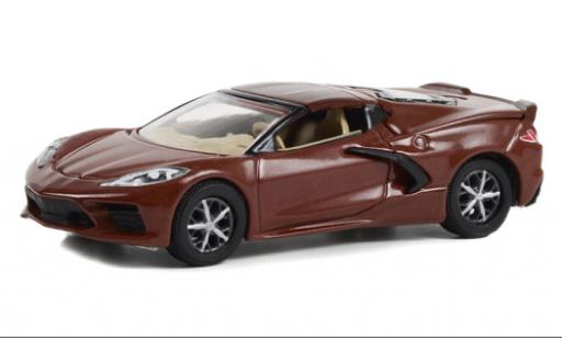 Diecast model cars Chevrolet Corvette 1/64 Greenlight (C8) Stingray brown 2022 Chevrolet Corvette 1/64 Greenlight (C8) Stingray brown 2022 diecast model cars