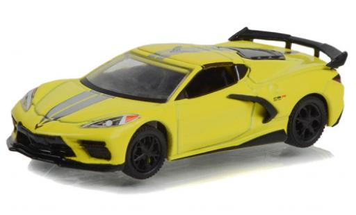 Diecast model cars Chevrolet Corvette 1/64 Greenlight (C8) Stingray yellow 2022 Chevrolet Corvette 1/64 Greenlight (C8) Stingray yellow 2022 diecast model cars
