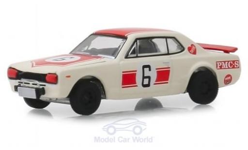 Diecast model cars Nissan Skyline 1/64 Greenlight 2000 GT-R white 1971 Nissan Skyline 1/64 Greenlight 2000 GT-R white 1971 diecast model cars
