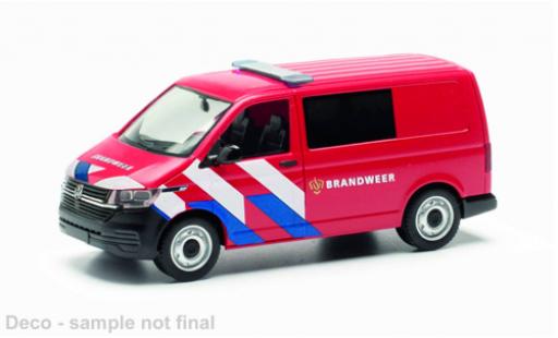 Diecast model cars Volkswagen T6 1/87 Herpa .1 demi bus Brandweer (NL) Volkswagen T6 1/87 Herpa .1 demi bus Brandweer (NL) diecast model cars