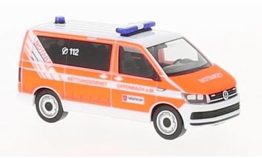 Diecast model cars Volkswagen T6 1/87 Herpa Bus Malteser Offenbach Volkswagen T6 1/87 Herpa Bus Malteser Offenbach diecast model cars