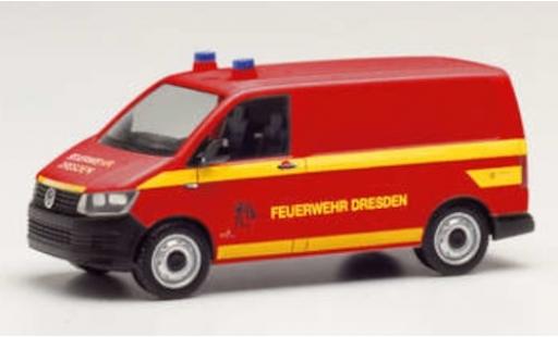 Diecast model cars Volkswagen T6 1/87 Herpa Kasten Feuerwehr Dresden Volkswagen T6 1/87 Herpa Kasten Feuerwehr Dresden diecast model cars