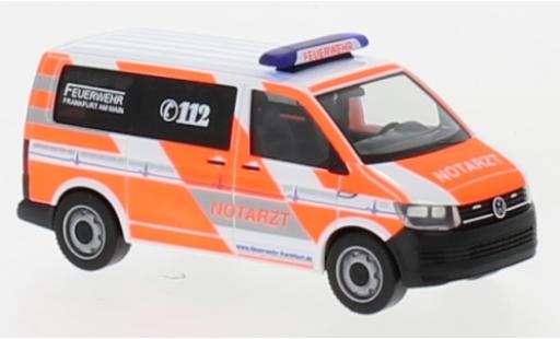 Diecast model cars Volkswagen T6 1/87 Herpa Notarzt Feuerwehr Frankfurt / Main Volkswagen T6 1/87 Herpa Notarzt Feuerwehr Frankfurt / Main diecast model cars