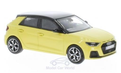 Diecast model cars Audi A1 1/43 iScale Sportback metallic yellow/black 2018 Audi A1 1/43 iScale Sportback metallic yellow/black 2018 diecast model cars