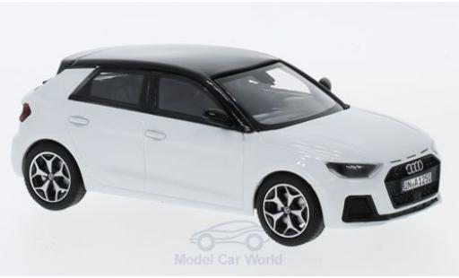 Diecast model cars Audi A1 1/43 iScale Sportback metallic white/black 2018 Audi A1 1/43 iScale Sportback metallic white/black 2018 diecast model cars