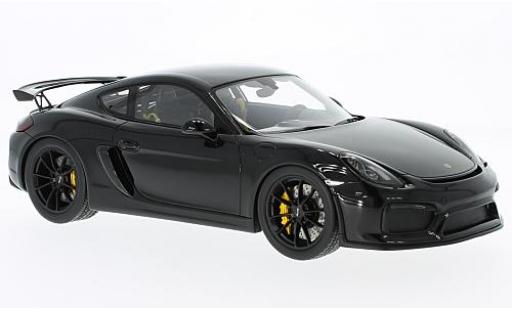Diecast model cars Porsche Cayman GT4 1/18 Spark GT4 black Porsche Cayman GT4 1/18 Spark GT4 black diecast model cars