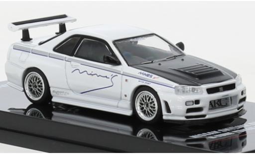 Diecast model cars Nissan Skyline 1/64 INNO64 GT-R (R34) R-Tune by Mines white RHD Nissan Skyline 1/64 INNO64 GT-R (R34) R-Tune by Mines white RHD diecast model cars