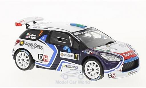 Diecast model cars DS Automobiles DS3 1/43 IXO Citroen R5 No.7 Rallye du Condroz - Huy 2016 C.Breen/M.Scott DS Automobiles DS3 1/43 IXO Citroen R5 No.7 Rallye du Condroz - Huy 2016 C.Breen/M.Scott diecast model cars