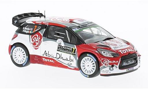 Diecast model cars DS Automobiles DS3 1/43 IXO Citroen WRC No.7 Abu Dhabi Rallye WM Rally Monte Carlo 2016 K.Meeke/P.Nagle DS Automobiles DS3 1/43 IXO Citroen WRC No.7 Abu Dhabi Rallye WM Rally Monte Carlo 2016 K.Meeke/P.Nagle diecast model cars