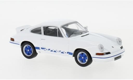 Diecast model cars Porsche 911 RS 1/43 IXO Carrera RS 2.7 white/blue 1973 Porsche 911 RS 1/43 IXO Carrera RS 2.7 white/blue 1973 diecast model cars