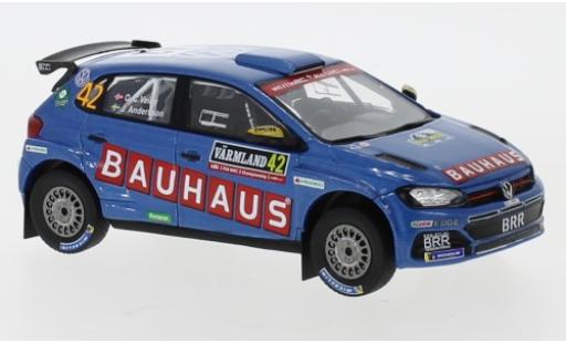 Diecast model cars Volkswagen Polo 1/43 IXO GTI R5 No.42 Bauhaus Rallye WM Rallye Schweden 2019 O.Veiby/J.Andersson Volkswagen Polo 1/43 IXO GTI R5 No.42 Bauhaus Rallye WM Rallye Schweden 2019 O.Veiby/J.Andersson diecast model cars
