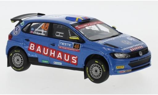 Diecast model cars Volkswagen Polo 1/43 IXO GTI R5 No.48 Bauhaus Rallye WM Rallye Finnland 2019 J.Kristoffersson/S.Skjaermoen Volkswagen Polo 1/43 IXO GTI R5 No.48 Bauhaus Rallye WM Rallye Finnland 2019 J.Kristoffersson/S.Skjaermoen diecast model cars