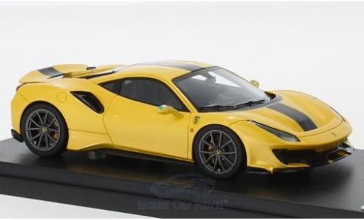Diecast model cars Ferrari 488 1/43 Look Smart Pista metallic yellow/black 2018 Ferrari 488 1/43 Look Smart Pista metallic yellow/black 2018 diecast model cars