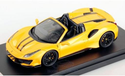 Diecast model cars Ferrari 488 1/43 Look Smart Pista Spider metallic yellow/black 2018 Ferrari 488 1/43 Look Smart Pista Spider metallic yellow/black 2018 diecast model cars