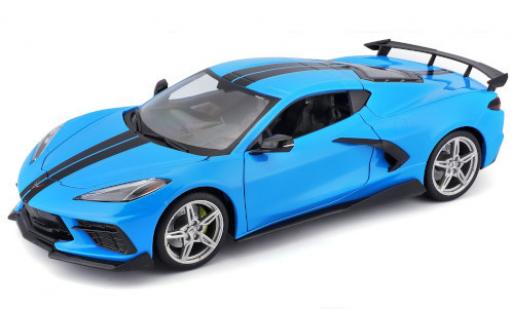 Diecast model cars Chevrolet Corvette 1/18 Maisto Stingray (C8) blue/black 2020 Chevrolet Corvette 1/18 Maisto Stingray (C8) blue/black 2020 diecast model cars