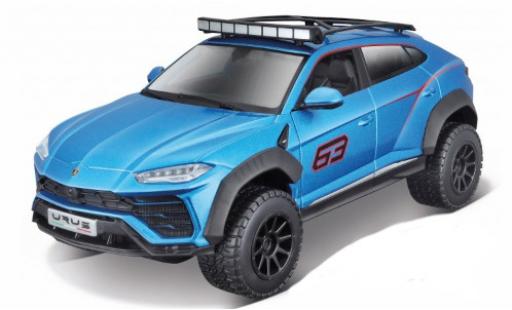 Diecast model cars Lamborghini Urus 1/24 Maisto metallic blue/Dekor No.63 Lamborghini Urus 1/24 Maisto metallic blue/Dekor No.63 diecast model cars